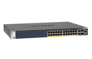 Netgear M4300 24G PoE+ Zarz 2xSFP 2x10G 380W