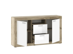Komoda 151x87x37 WARSAW dąb craft/biały poł.