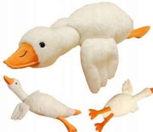 Gęś pluszak kaczka poduszka maskotka 70cm
