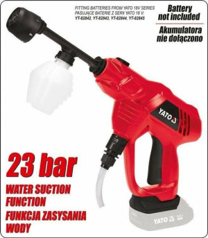 Yato Myjka Ciśnieniowa 18v Z Zasysaniem