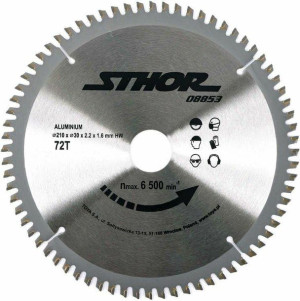 Sthor Piła Tarczowa Do Aluminium 210x30mm 72-zęby