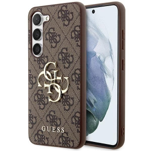 Guess Guhcs23s4gmgbr S23 S911 Brązowy/brown Hardcase 4g Big Metal Logo