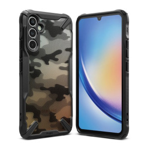 Ringke Fusion X Etui Samsung Galaxy A34 5g Pancerny Pokrowiec Camo Black