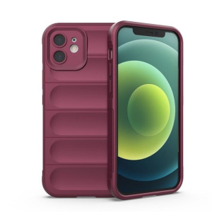 Magic Shield Case Etui Do Iphone 12 Pancerny Pokrowiec Burgundowy