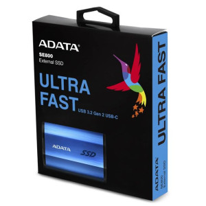 Dysk zewnętrzny SSD ADATA SE800 (1TB; 2.5"; USB 3.2 Gen 2; niebieski)