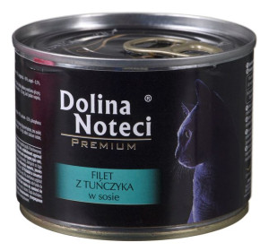 DOLINA NOTECI Premium z filetem z tuńczyka - mokra karma dla kota - 185g