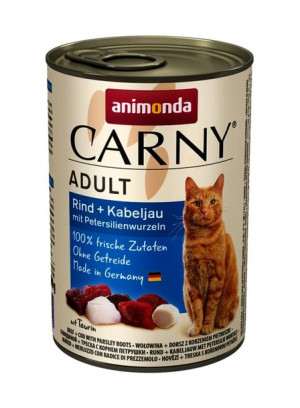 ANIMONDA Carny Adult smak: wołowina z dorszem i pietruszką 400g