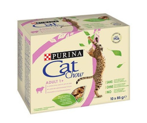 Purina Karma Cat Chow z jagnięciną i zieloną fasolką10x85g