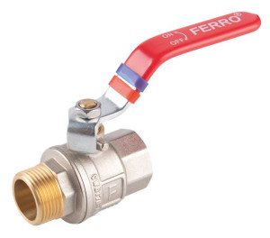 Zawór Kulowy Nakrętno-wkrętny Z Dźwignią, 1/2", F-power