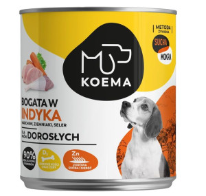 Koema 90% mięsa mix 3 smaków 400g x 6 (królik, indyk, kaczka)