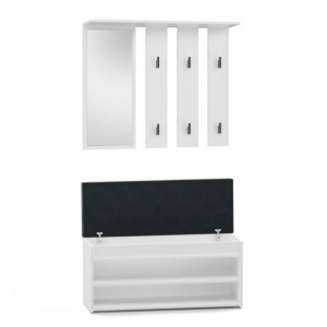 Garderoba PARMA 2P 100x35xH180 biel