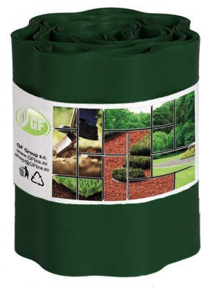 Obrzeże Trawnikowe Faliste 20cm x 27m  Ciemna Zieleń 3 szt. GF Garden