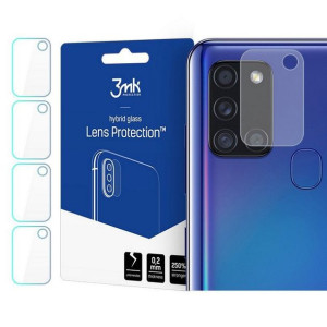 Szkło hybrydowe na obiektyw aparatu 3MK Lens Protection Samsung Galaxy A21s