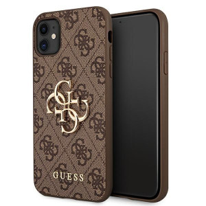 Oryginalne Etui Guess 4g Big Metal Logo Guhcn614gmgbr Do Iphone 11 Brązowy