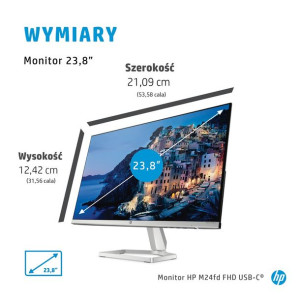 Monitor Hp Led, Ips 23,8" M24fd (474u1e9)