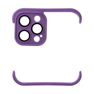 Futerał Mini Bumpers Z Ochroną Wyspy Aparatu Do Iphone 12 Pro Fioletowy