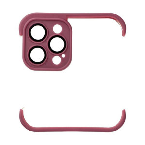 Futerał Mini Bumpers Z Ochroną Wyspy Aparatu Do Iphone 12 Pro Wiśniowy