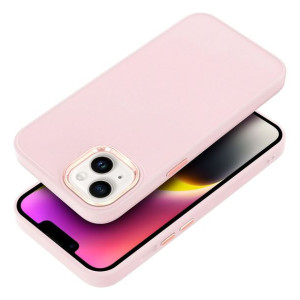 Futerał Frame Do Samsung A12 Pudrowy Róż