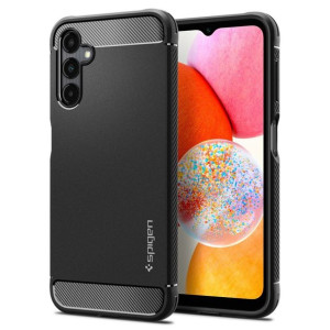Futerał Spigen Rugged Armor Do Samsung A14 4g / Lte Matte Black