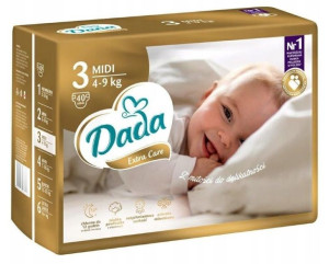 Pieluszki Dada rozmiar 3 Extra Care 4-9 kg 40 szt