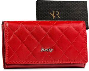 Skórzany portfel damski z systemem RFID Protect — Rovicky
