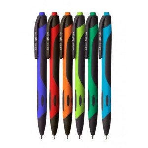 Długopis Tori 1mm mix kolorów wkład niebieski KD913-NM TETIS