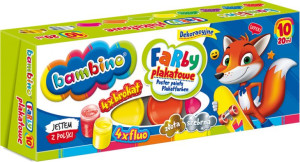 Farby plakatowe 10kol 20ml bambino. MAJEWSKI mix cena za 1 op