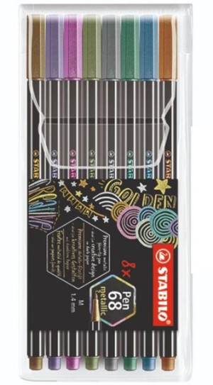 Flamastry STABILO Pen 68 metallic etui 8 szt. 6808/8-11