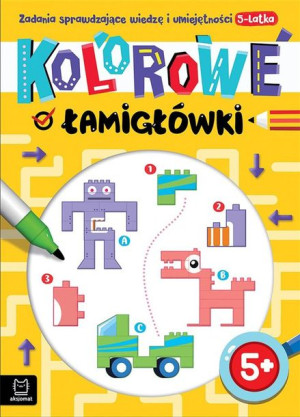 Kolorowe łamigłówki. Zadania sprawdzające wiedzę i umiejętności 5-latka