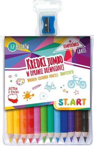 Kredki 12kol ST.ART drew.opr+temp.  MAJEWSKI