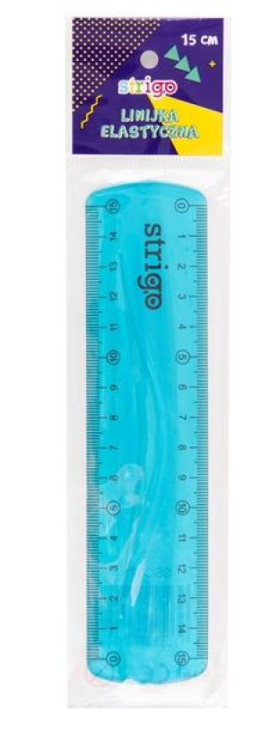 Linijka elastyczna niebieska 15cm