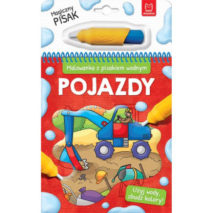 Malowanka z pisakiem wodnym. Pojazdy AKSJOMAT