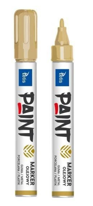 Marker olejowy 2mm 6g okrąg. koń. złoty TETIS