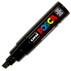Marker ścięty Posca PC-8K BLACK