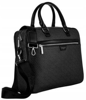 Damska torba na laptopa wykonana ze skóry ekologicznej — David Jones