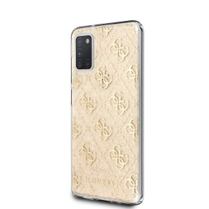 Etui Guess GUHCM21PCU4GLGO Samsung Galaxy M21 złoty/gold hard case 4G Glitt