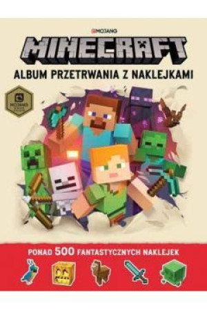 Minecraft - Album przetrwania z naklejkami