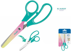 Nożyczki Sunset zielone, blister 10444T MILAN