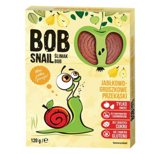 Przekąska jabłkowo-gruszkowa z owoców bez dodatku cukru Bob Snail 120g
