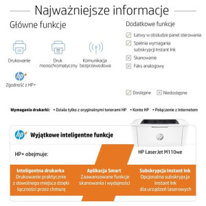 Drukarka Hp Laser Laserjet M110we