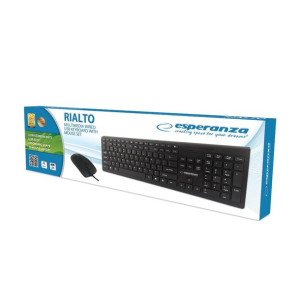 Esperanza Esperanza Zestaw Przewodowy Klawiatura Z Myszką Usb Rialto Ek138