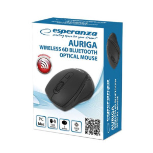 Esperanza Mysz Bluetooth 6d Auriga Czarna Em128k
