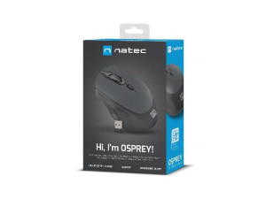 Natec Mysz Bezprzewodowa Osprey 1600dpi Bt+2.4ghz Czarno-szara Nmy-1688