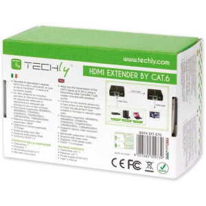 Techly Extender Hdmi Hd 3d Po Rj45 Do 60m Idata Ext-e70