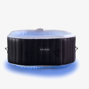 Jacuzzi oktagonalne Arebos Monaco z LED RGB