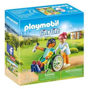 Playmobil 70193 Pacjent na wózku inwalidzkim