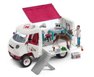 Schleich Mobilna Lecznica Dla Zwierzat ze Zrebieciem Rasy