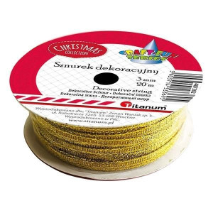 Sznurek 3mm/20m Złoty