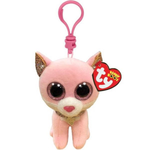TY BEANIE BOOS FIONA - różowy kot 8,5cm Clip 35247