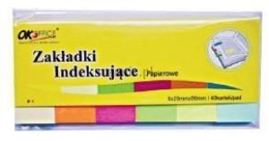 Zakładki indeks. ZI-05 papierowe 6x40 20mmx50mm